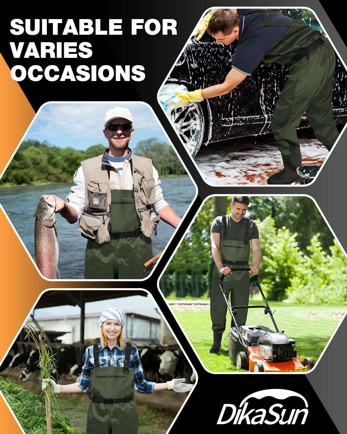 DikaSun Lightweight Fishing Waders