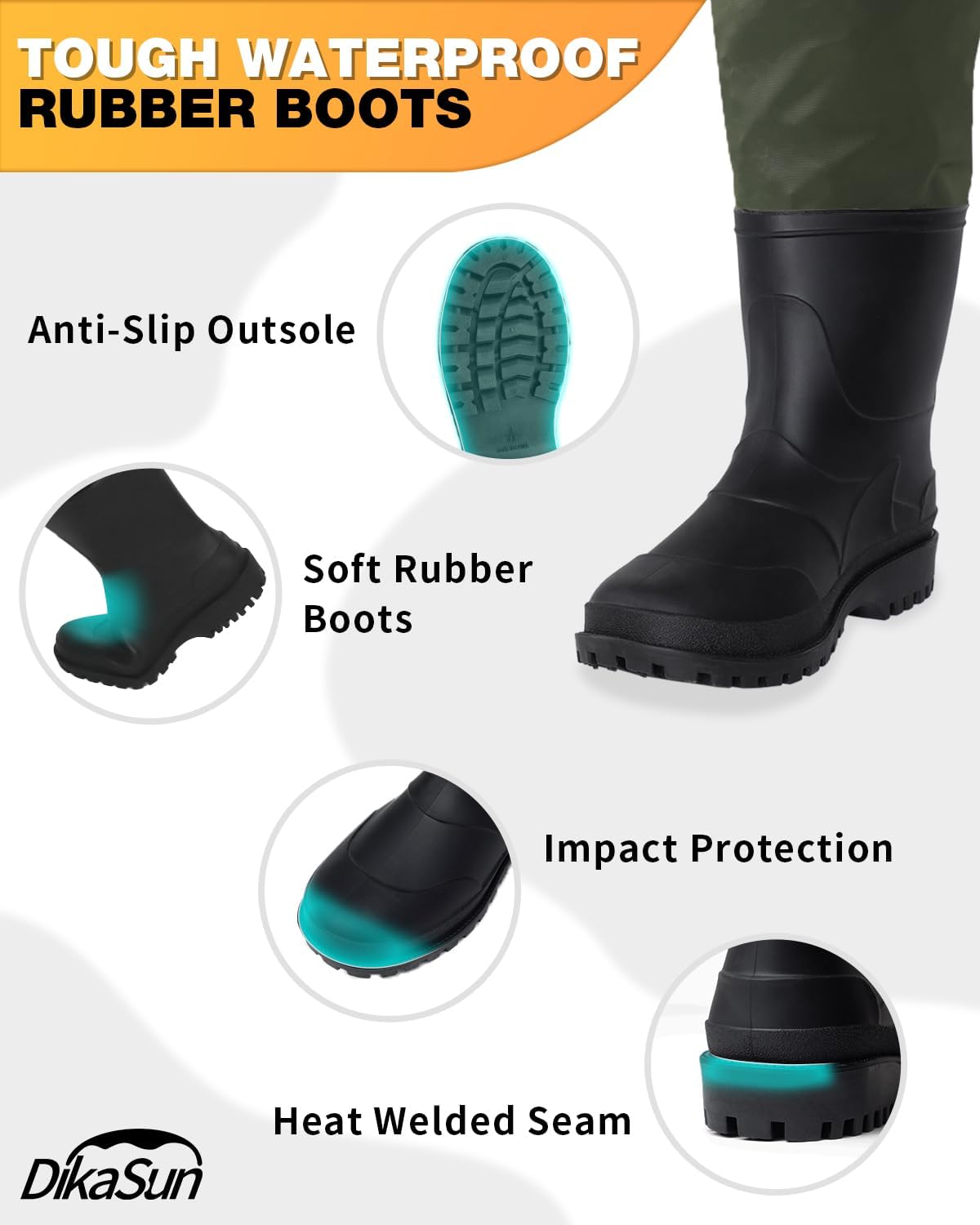 DikaSun Lightweight Fishing Waders