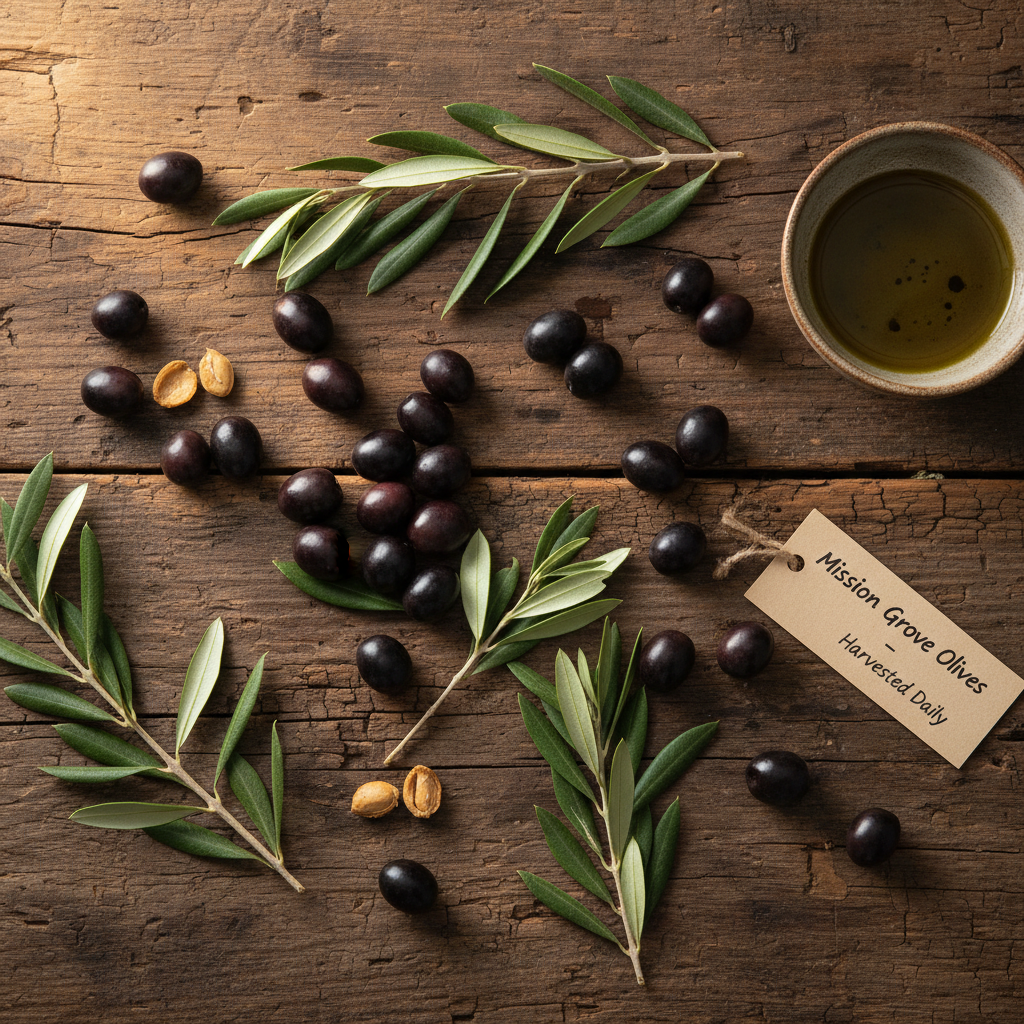 Olive Harvest Flat Lay